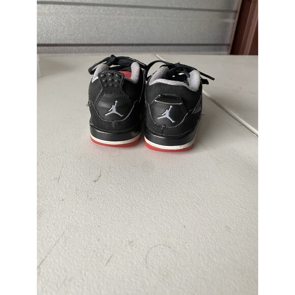 Jordan 4 Retro Rare Air (TD) Nike Air Jordan 4 Retro Bred Toddler Shoes 5C